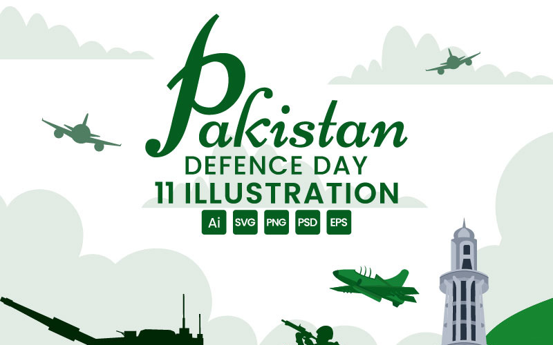 11 Pakistan Defence Day Illustration