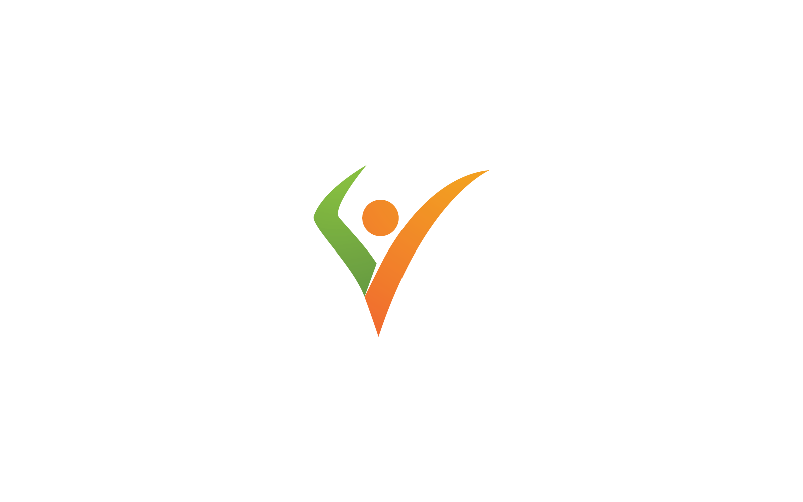 Ícone de vetor de logotipo de pessoas de vida saudável