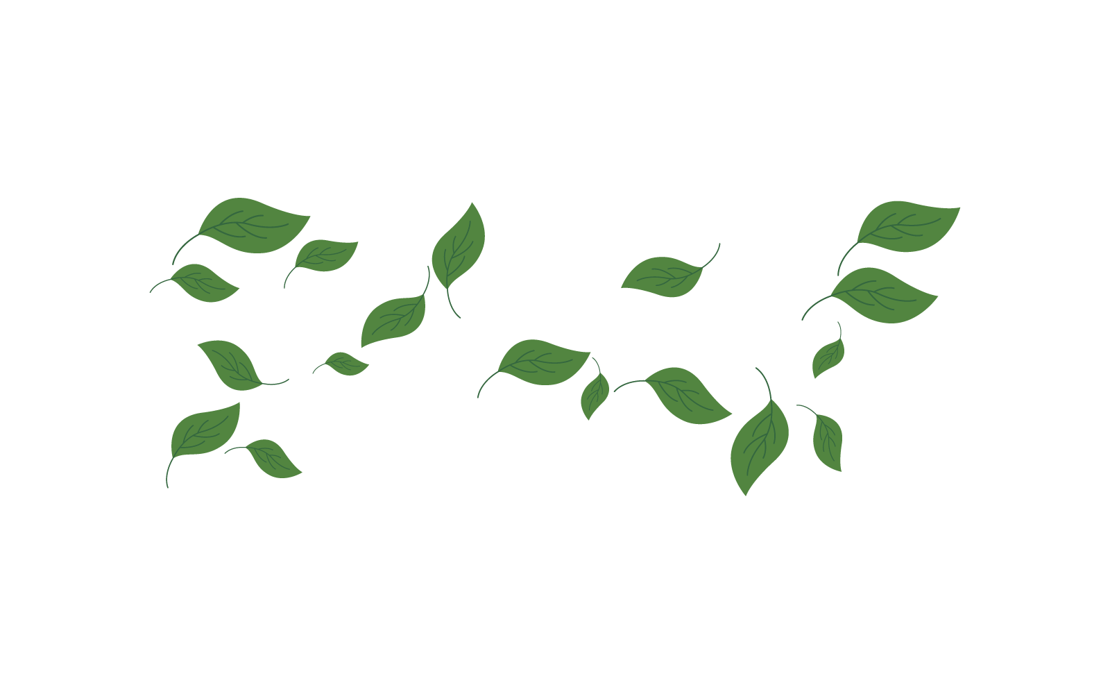 leaves background pattern vector flat design