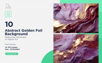 Abstract Golden Foil Background 10_Set V-59