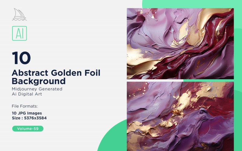 Abstract Golden Foil Background 10_Set V-59