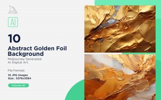 Abstract Golden Foil Background 10_Set V-61