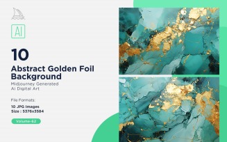 Abstract Golden Foil Background 10_Set V-62