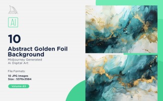 Abstract Golden Foil Background 10_Set V-63