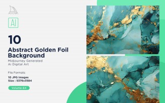 Abstract Golden Foil Background 10_Set V-64