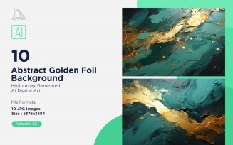 Abstract Golden Foil Background 10_Set V-65