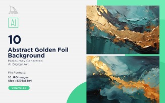 Abstract Golden Foil Background 10_Set V-66