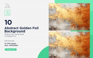 Abstract Golden Foil Background 10_Set V-68