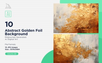 Abstract Golden Foil Background 10_Set V-69