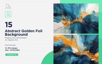 Abstract Golden Foil Background 10_Set V-70