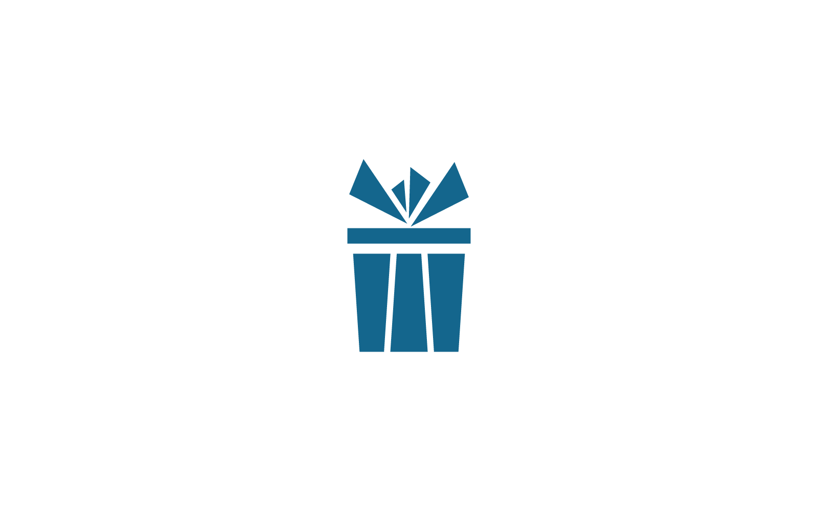 Gift Box, gift shop icon vector logo flat design