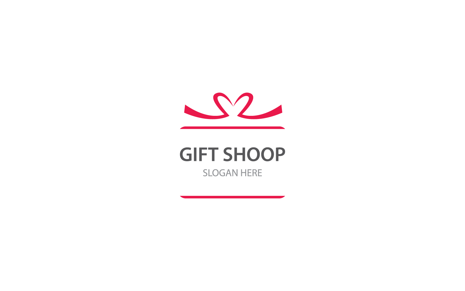 Gift Box, gift shop illustration logo icon design