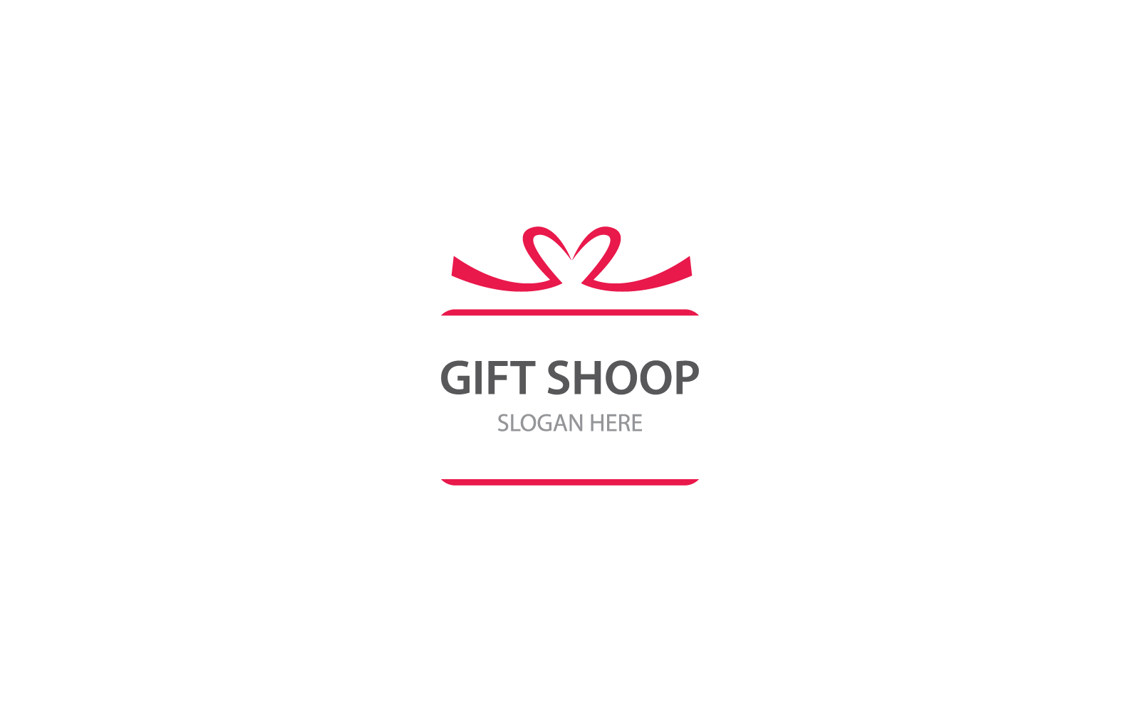 Gift Box, gift shop illustration logo icon design Logo Template