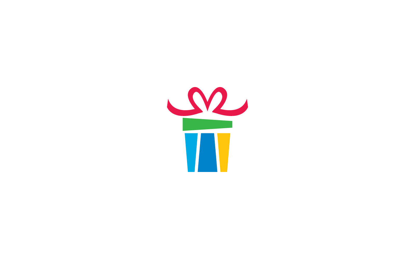 Gift Box, gift shop illustration logo template