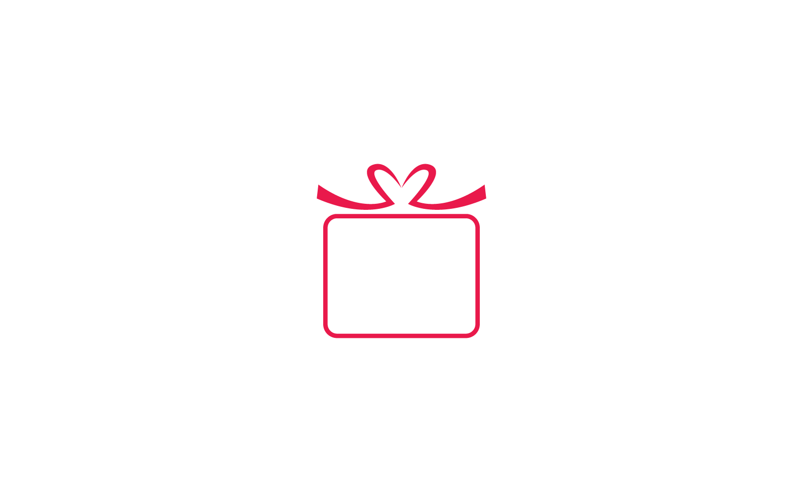 Gift Box, gift shop logo icon flat design template