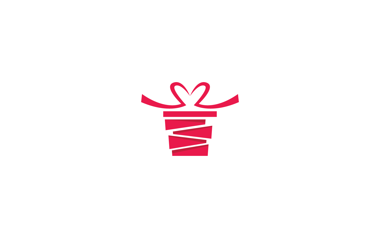 Gift Box, gift shop logo illustration template