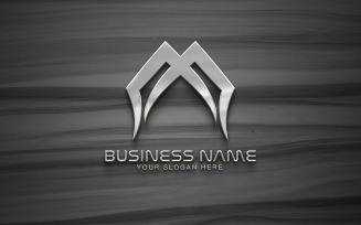 Professional M Logo Design - tech- Brand Identity