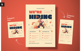 Salesperson Hiring Flyer Template