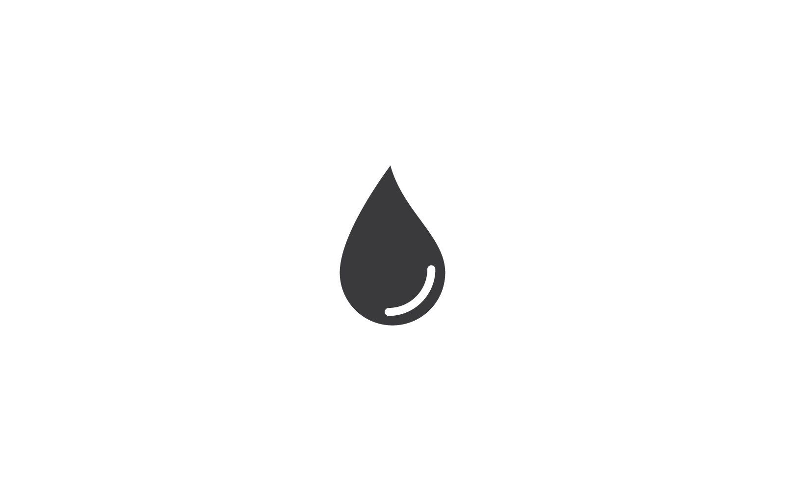 water drop Logo icon vector flat design template