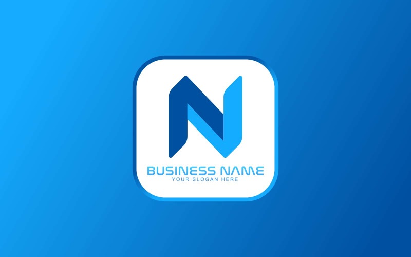 WEB and APP N letter Logo Design - tech- Brand Identity 2 Logo Template