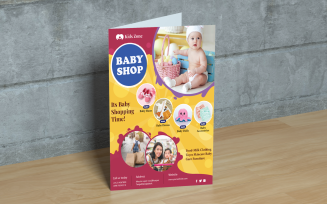 Baby shop flyer design template