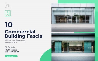 Commercial Building Fascia Logo Signage 10 Set Vol - 13