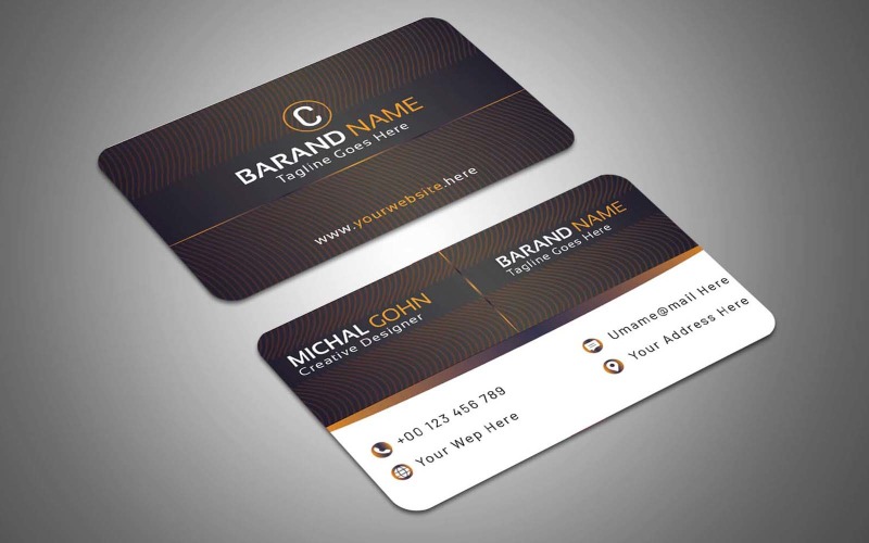 Modern Elegant Business card Corporate Identity