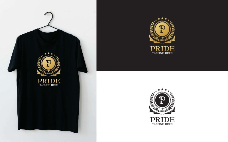 Pride - Pride gold logo design Logo Template