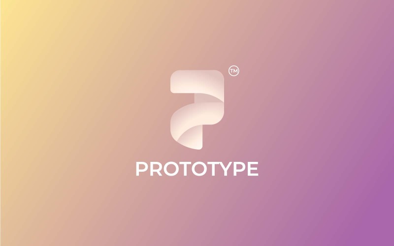 Prototype - Letter P aesthetic logo Logo Template