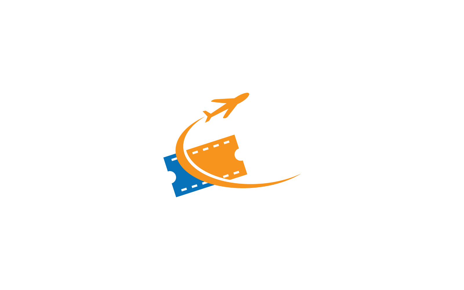 Bilet logo simge vektör çizim şablonu