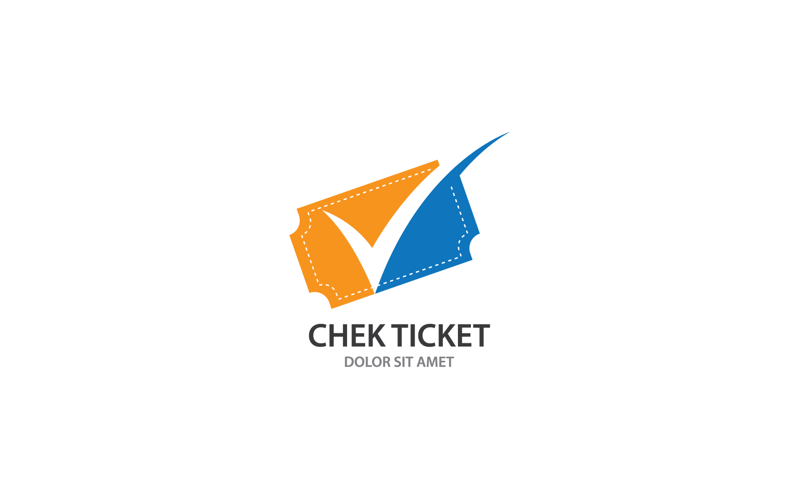 Design de vetor de ilustração de ícone de logotipo de bilhete