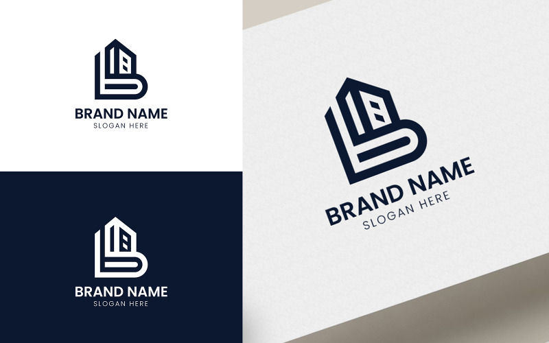 Letter B building logo-0724-226 Logo Template