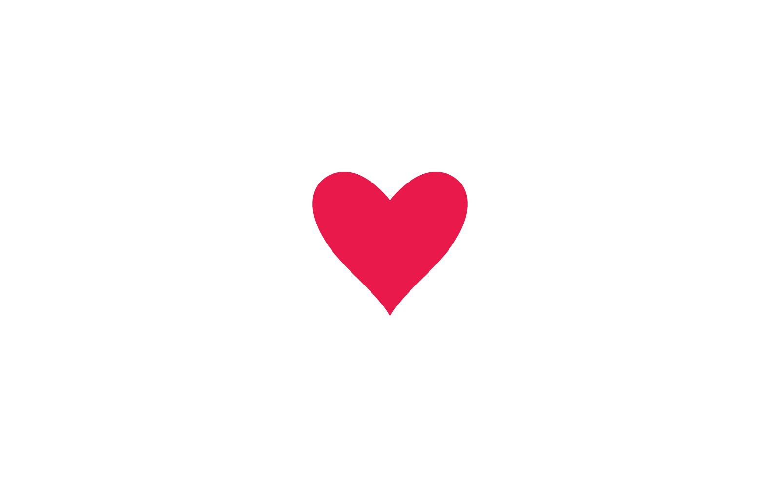 Love Logo icon flat design vector