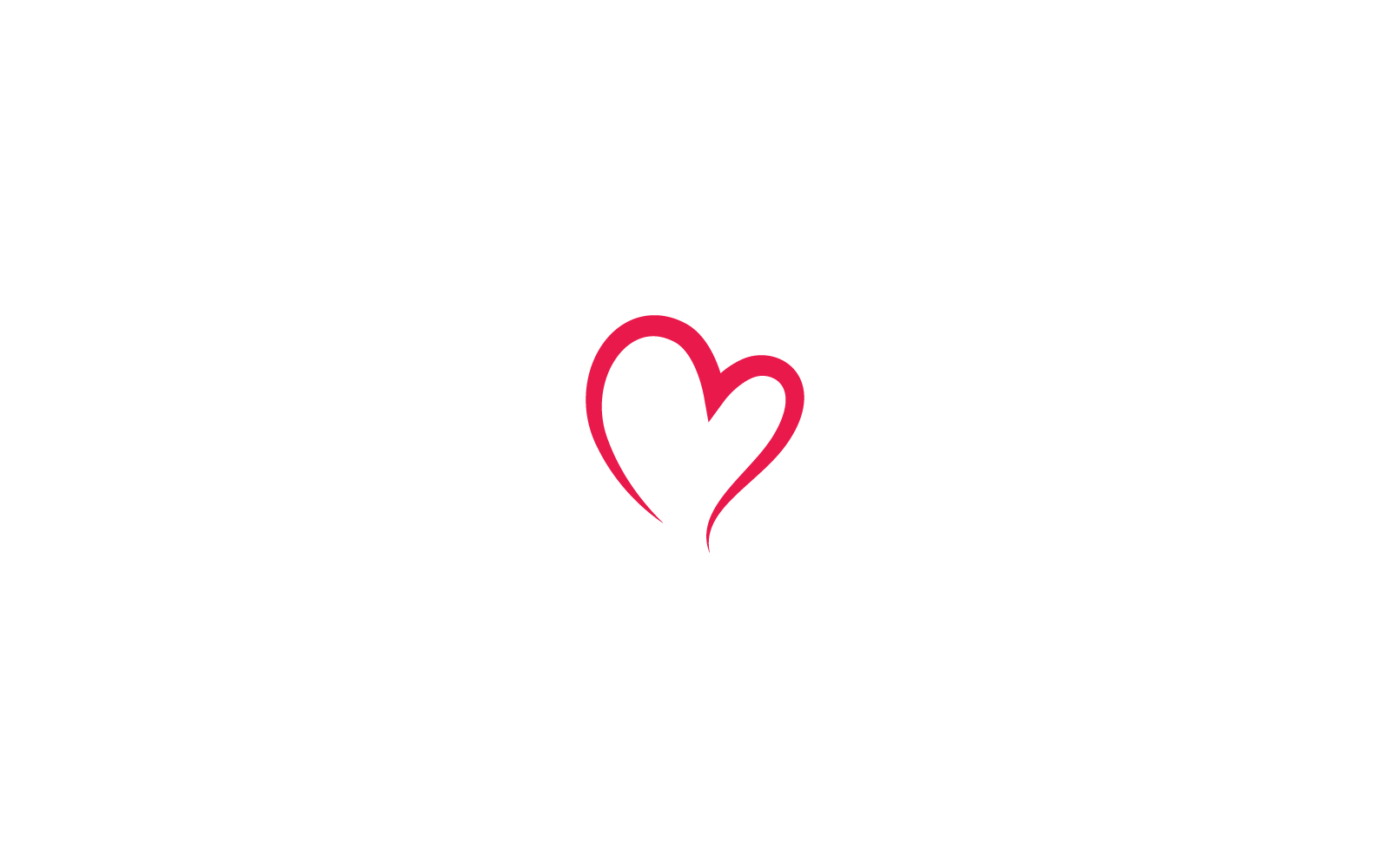 Modello di disegno dell&amp;#39;icona Love Logo Vector