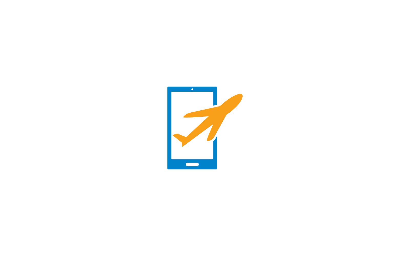 Plane Travel logo vector icon flat design