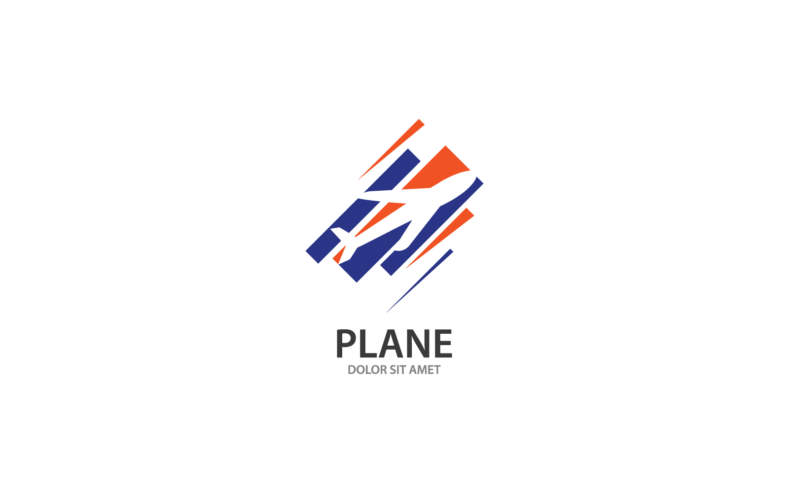 Plane Travel logo vector icon template