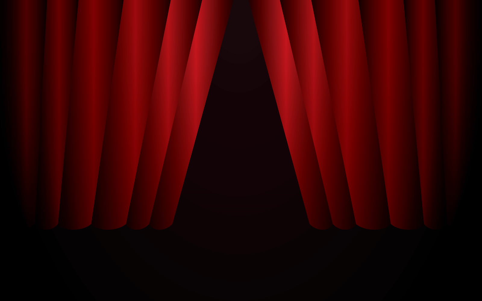 Red Curtain stage background illustration vector template