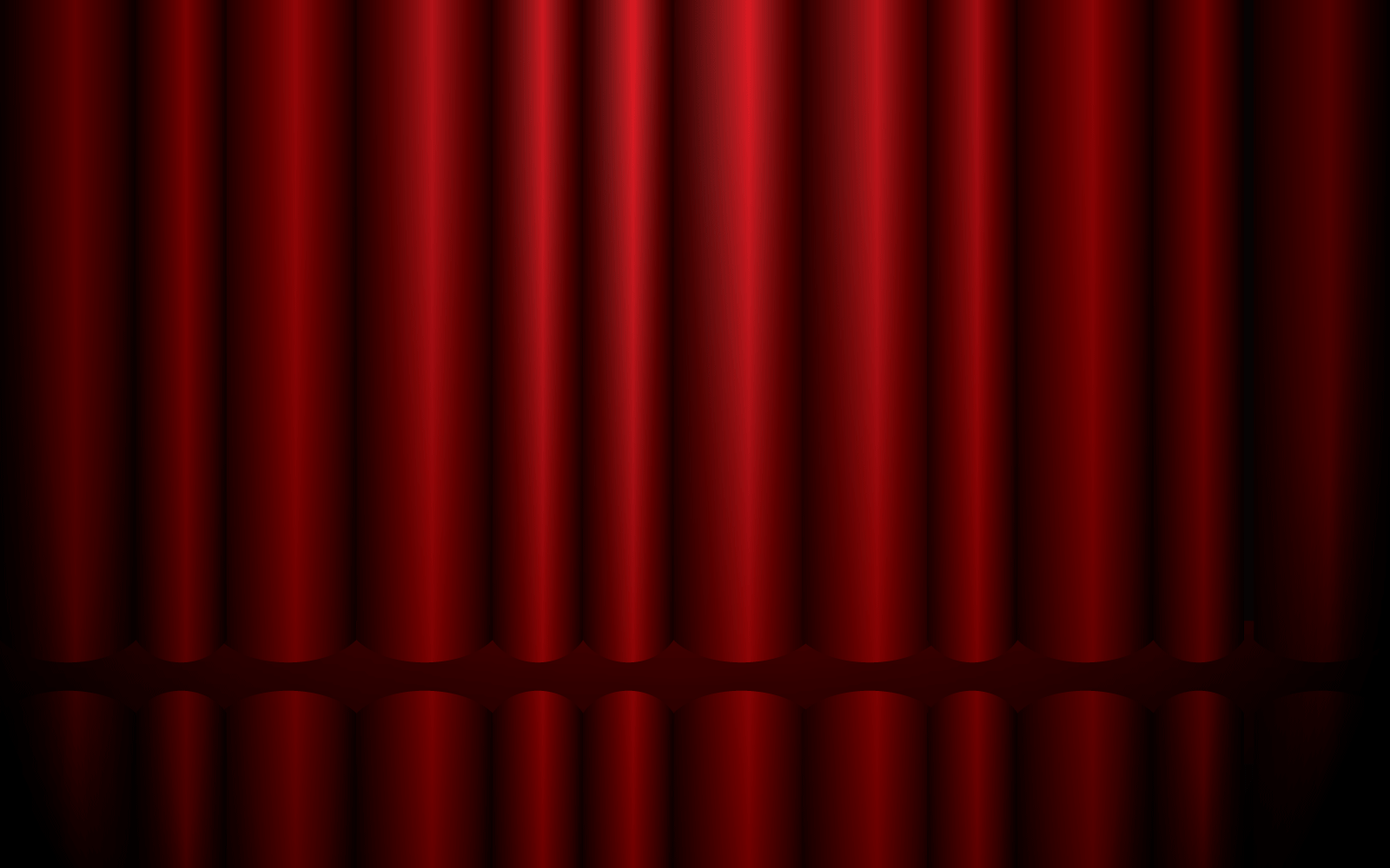 Red Curtain stage background illustration Logo Template