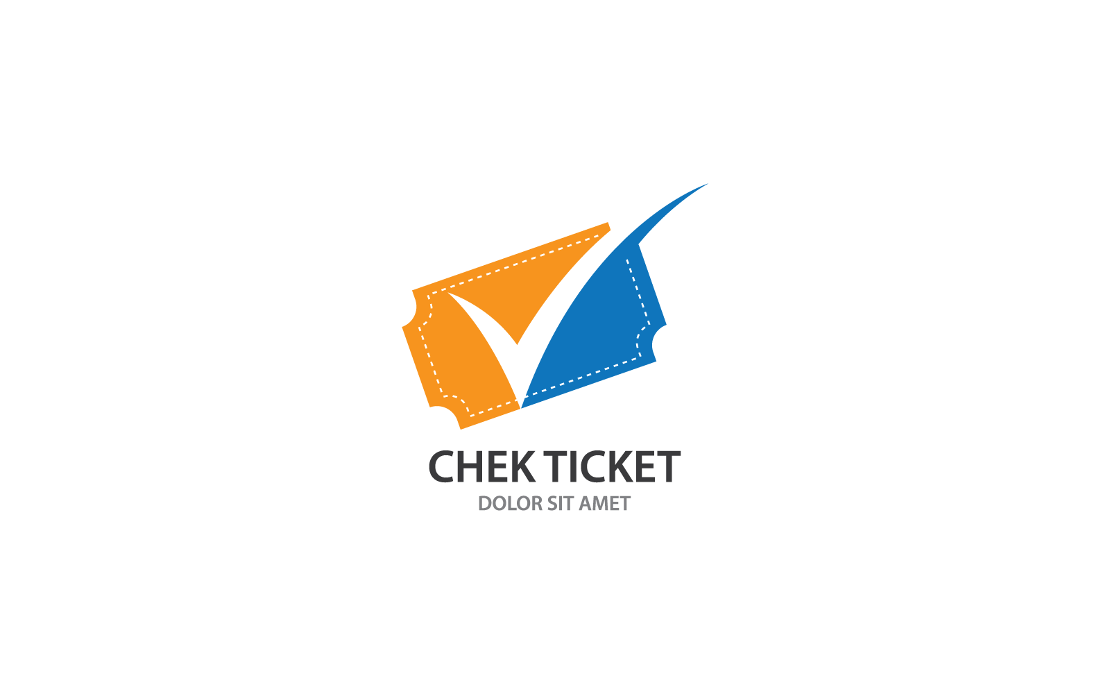 Ticket logo icon illustration vector design