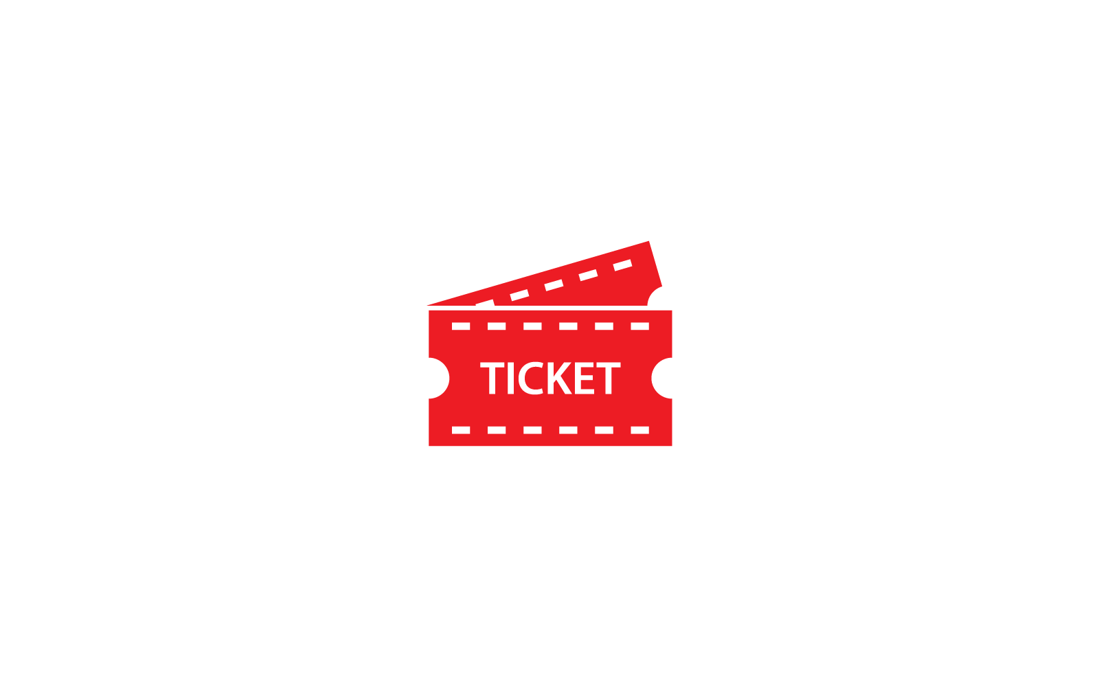 Ticket logo icon vector illustration design Logo Template