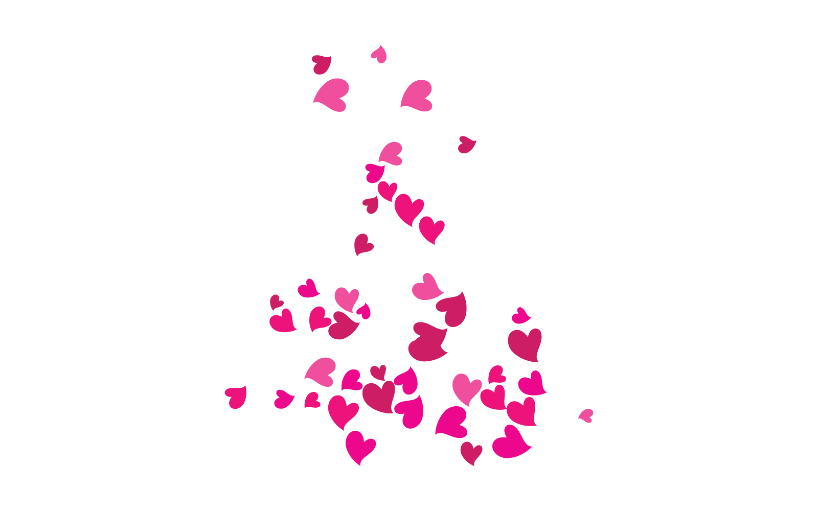 爱情背景设计徽标插图矢量模板