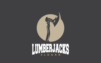 Ax Logo Wood Cutting Tool Silhouette LumberjackV20
