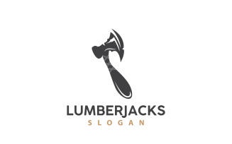 Ax Logo Wood Cutting Tool Silhouette LumberjackV2