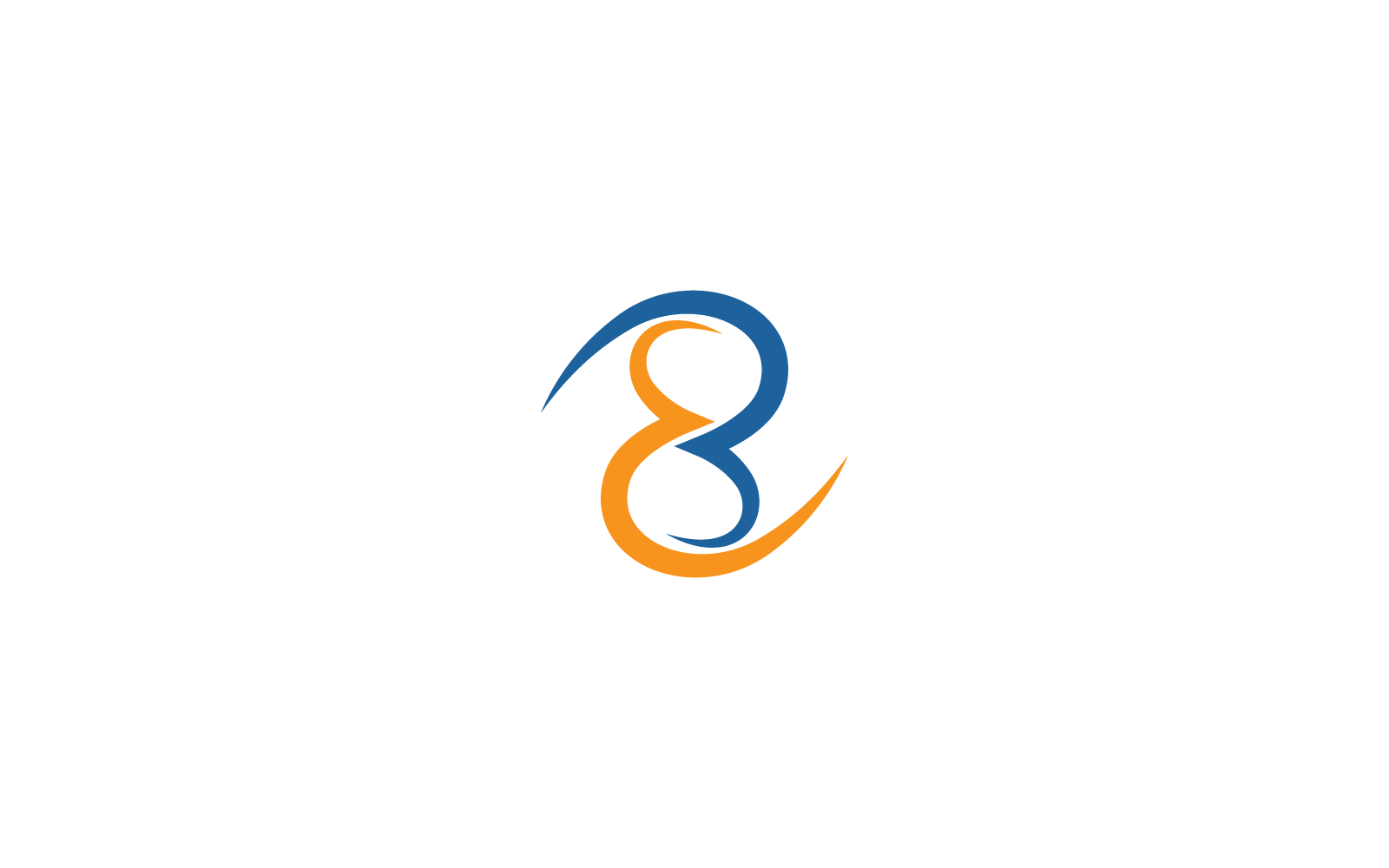 Eight logo vector flat design template