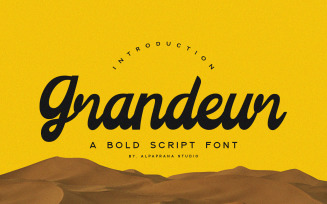 Grandeur - Bold Script Font