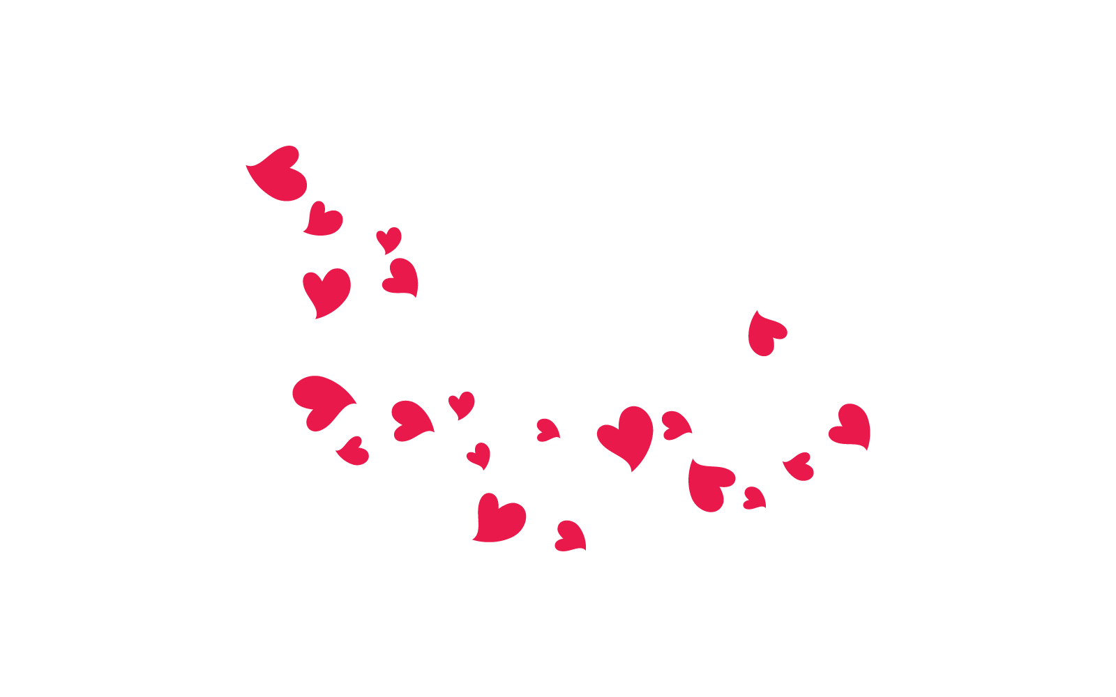 Liefde achtergrondkleur illustratie vector ontwerpsjabloon