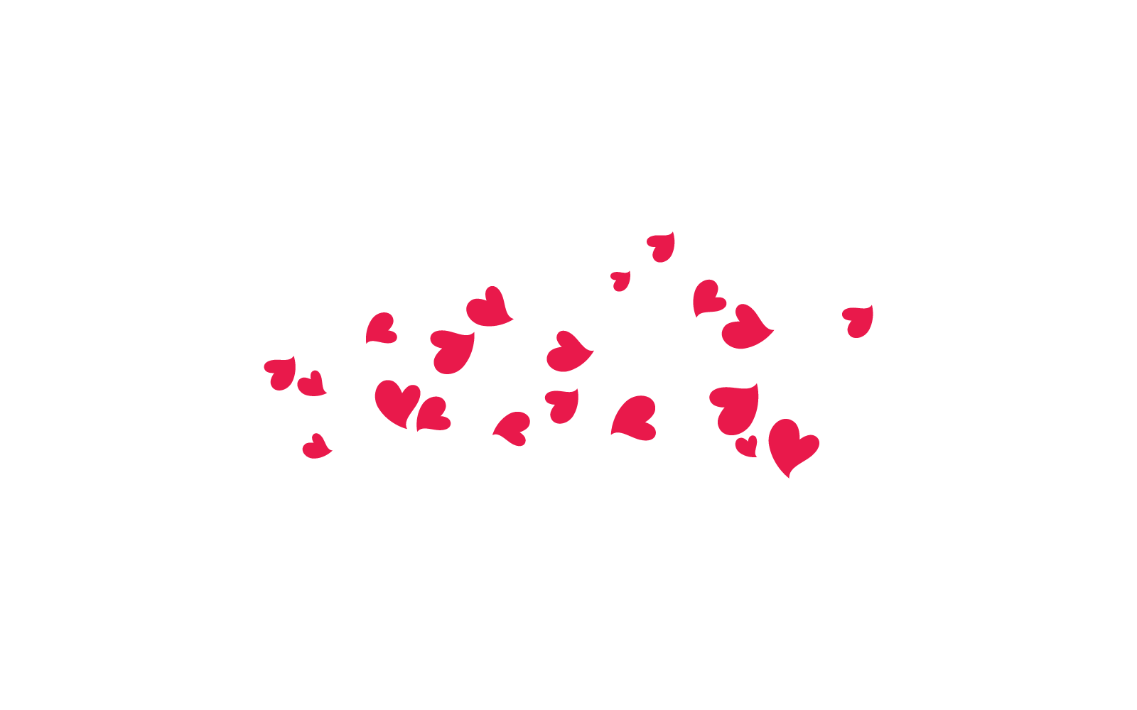 Liefde achtergrondkleur pictogram vector ontwerpsjabloon