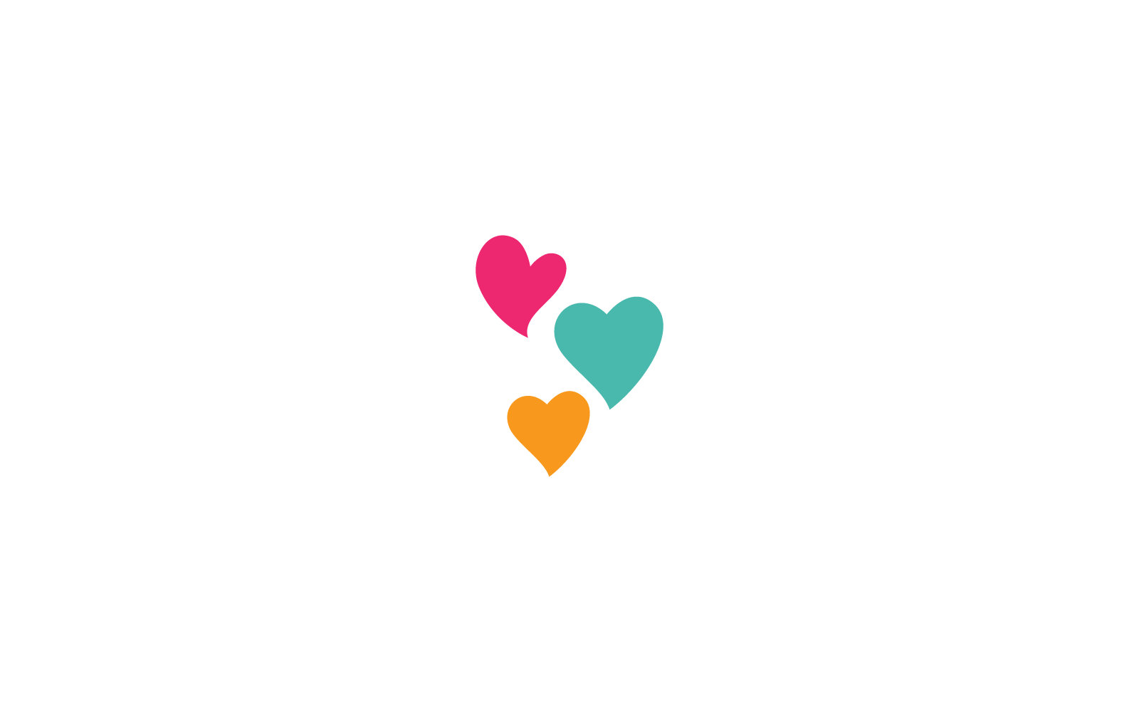 Liefde Logo Vector pictogram ontwerp