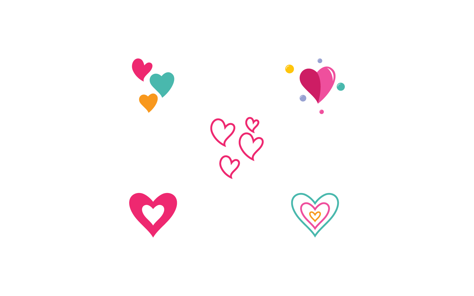 Love Logo illustration icon design Template