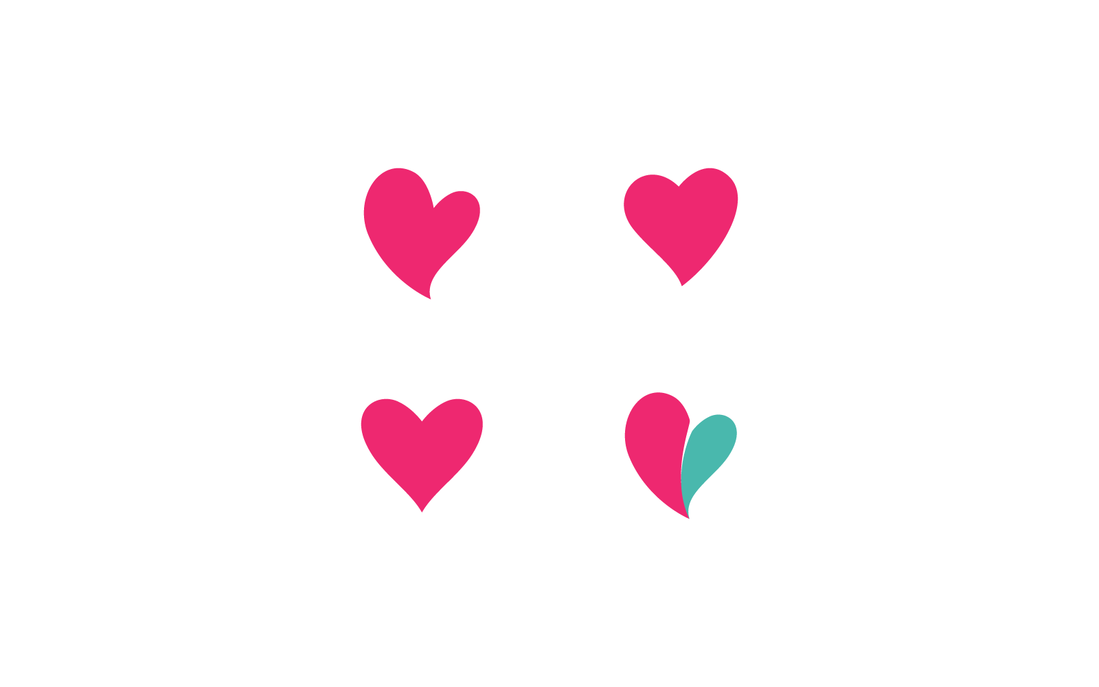 Love Logo Vector flat design Template